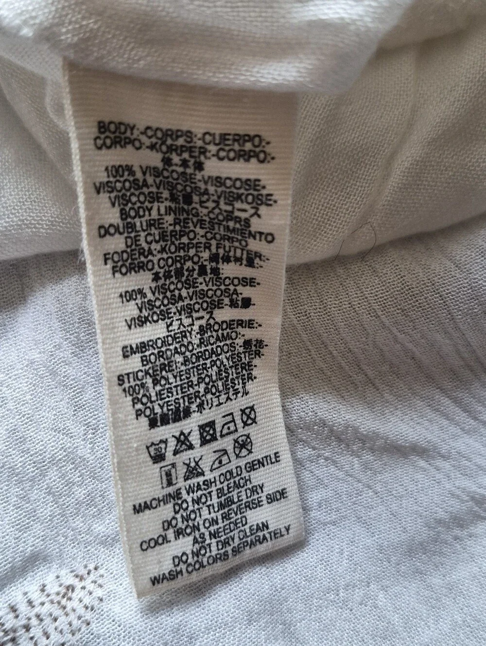 Free People Electric Garden Embroidered Ivory Mini Dress XS Boho